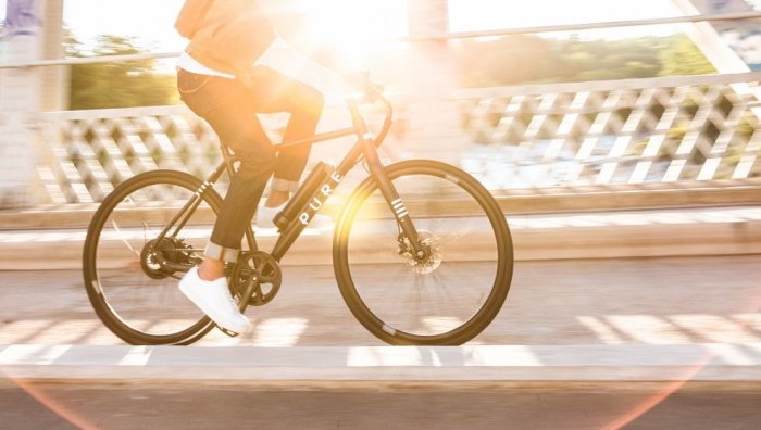 Pure Flux One Electric Hybrid Bike in use