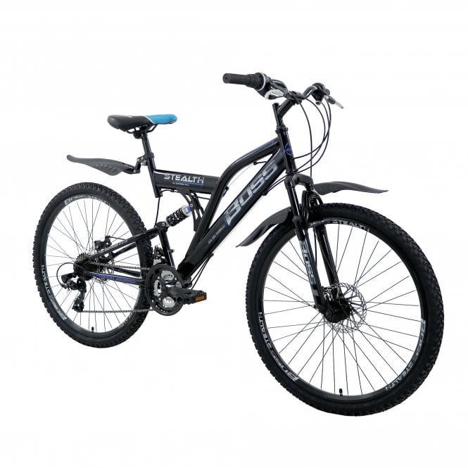 Boss Stealth 26 Mountain Bike - Black/Blue