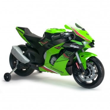 Kids Kawasaki Ninja 12V Battery Powered Electric Motorbike Ride On - Ages 3+