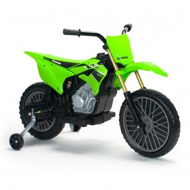 Kids Kawasaki Ninja KX 85 II Kids 12V Electric MotoCross Toy Ride-On Motorbike - Ages 3+