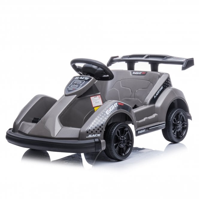 MoVe 6V Battery Operated Electric Racing Car Ride On - Black