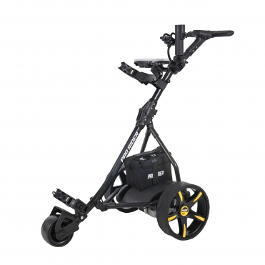 Pro Rider 36 Hole Electric Golf Trolley - Black/Yellow