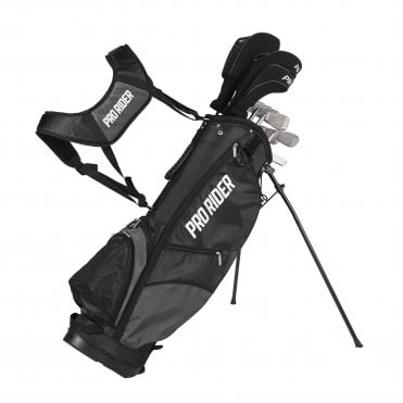 Pro Rider PR1 13-Piece Stand Bag Golf Package Set – Graphite/Steel