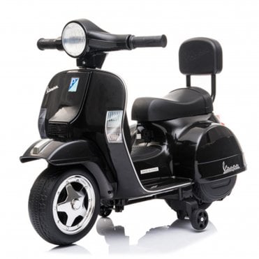 Vespa 6v Battery Operated Electric Ride On - Black